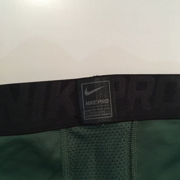 NIKE NBA PRO PADDED TIGHTS BUCKS 3/4 Men’s Sz L - Picture 5 of 6